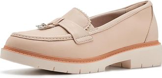Clarks Westlynn Bella Womens Flat Shoes Cream Leather : 7.5 B - Medium, Leather/Synthetic