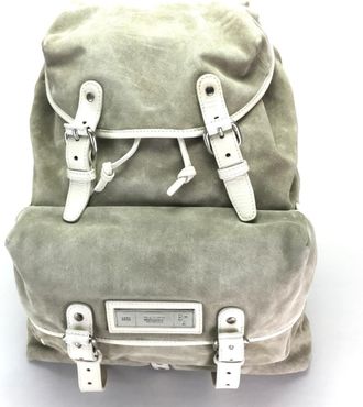 Bally Suede Leather Backpack (Pre-Owned)