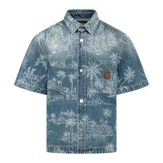 Amiri Denim Shirts, male, Blue, Size: M Chateau Palms Denim Shirt