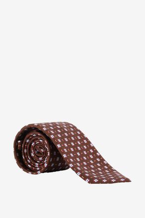 Kiton Geometrisch gemusterte Seidenkrawatte