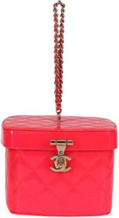 Chanel Pre-owned Canvas pouches - Dames - Vintage Clutch - Roze - ONE Size - Vintage