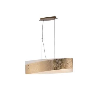 Netlighting PARIS 4 Light Straight Bar Pendant Ceiling Light Gold 75x20cm | Size: 75x20 cm