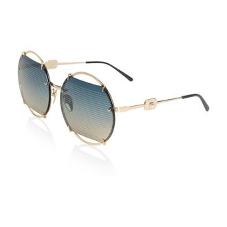 H&eacute;st Gold Sunglasses with Colored Lenses - female - H&Eacute;ST - Sunglasses - Yellow - ONE SIZE - Accessories