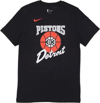 Nike T-Shirts, male, Black, Size: M Detroit Pistons NBA Logo Tee