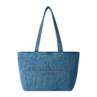 Alexander Wang Alexander Wang, Tote Bags, female, Blue, Size: ONE SIZE Punch Medium Tote Bag