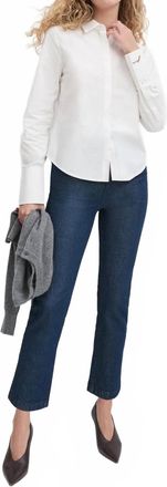Favorite Daughter Classic Poplin Shirt In White