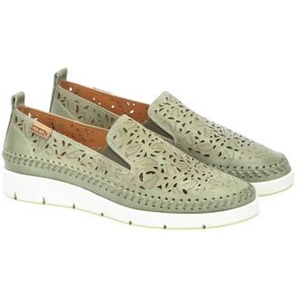 Pikolinos Womens Tenerife Slip-On Moccasins In Mint