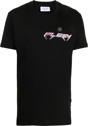 Philipp Plein SS Chrome round-neck T-shirt - men - Cotton - XXXXL - Black
