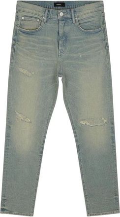 Purple Jeans, Heren, Blauw, W32, Katoen, P005 Heavy Destroy Super Light Indigo