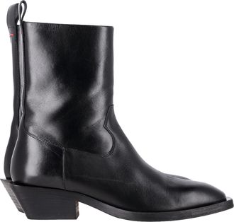 Aeyde Luis Ankle Boots in Black Leather