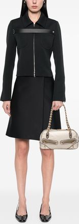 Gucci Tweedehands Kleine Leren Web Capri Schoudertas