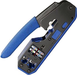 OEM Herramienta De Crimpado Rj45 Profesional, Herramienta De Crimpado Rj45 Cat 7 Con Conector Rj45 Cat6 Y Conector Rj45
