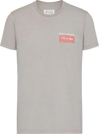 Maison Margiela Katoenen T-shirt - Heren - T-shirts - Grijs - L - Katoen - Tops