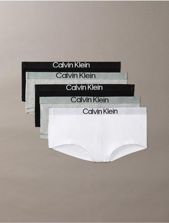 Calvin Klein Womens Extra Soft Cotton Stretch 5-Pack Boyshort - Multi - XL
