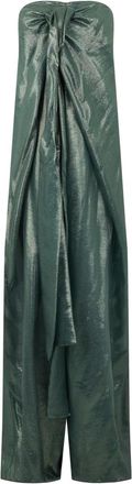 Alberta Ferretti Jumpsuits & Playsuits, Dames, Groen, S, Strapless Jumpsuit