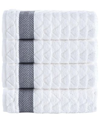 Brooks Brothers Herringbone 4Pc Hand Towels