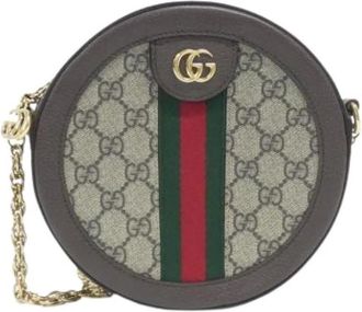 Gucci Pre-owned Cross Body Bags, female, Brown, Size: ONE SIZE Pre-owned Vintage GG Supreme Shoulder Bag