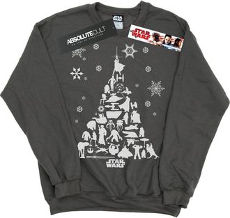 Star Wars Heren Kerstboom Sweatshirt (Houtskool)