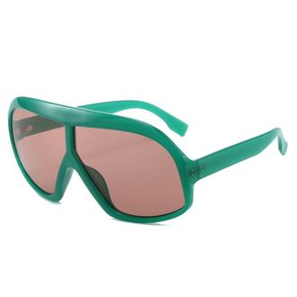 Generic Mens And Womens Large Frame Sports Sunglasses Outdoor Driving Vacation Sun Glasses(Green)