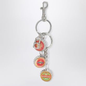 Balenciaga Logo bottle cap keyring charm