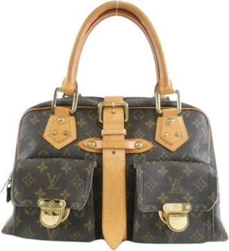 Louis Vuitton Pre-owned Handbags, female, Brown, Size: ONE SIZE Pre-owned Manhattan Monogram Bag