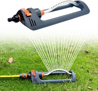 OEM Aspersor Oscilante Para C&eacute;sped, Riego Autom&aacute;tico De Jard&iacute;n, Aspersor Para Irrigaci&oacute;n, Aspersor Cuadrado, 4 Patrones De Pulverizaci&oacute;n Ajustables, Disco