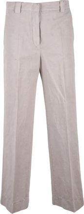 Slowear Pantalone - Dames - Straight fit broeken - Beige - 2XS - Katoen - Broeken