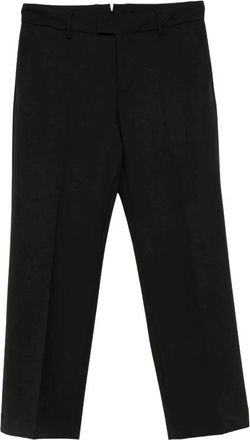Berwich Alice Straight Broeken - Dames - Straight fit broeken - Zwart - M - Wol - Broeken