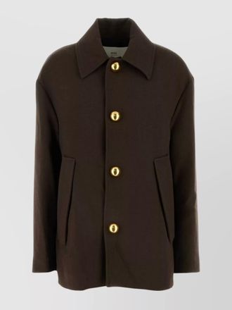 Ami virgin wool fitted jacket