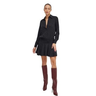 Pinko Pinko - Arzach Jurk - Dames - Jurken - Zwart - Maat: XS Zijde