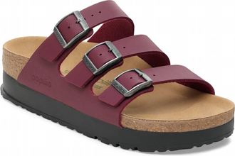 Birkenstock Womens Florida Vegan Flex Platform Sandal - Regula Width In Zinfandel
