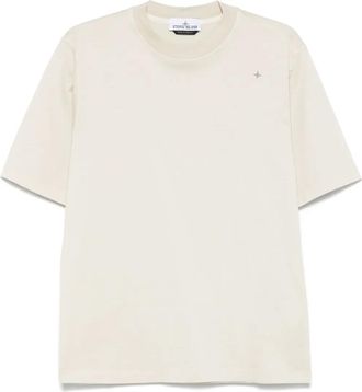 Stone Island T-shirt con ricamo - Toni neutri