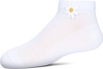 MeMoi Welt Applique Anklet Socks in White at Nordstrom, Size 6-12M