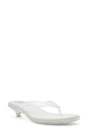 Dolce Vita Cicely Kitten Heel Flip Flop in Clear at Nordstrom Rack, Size 10