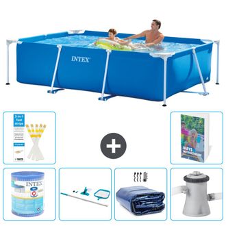 Intex Piscina Con Estructura Rectangular - 260x160x65 Cm - 7-piezas S20