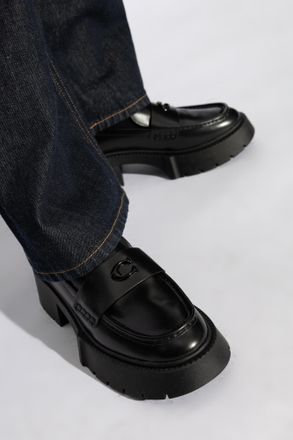 Coach Leather Shoes Leach, Womens, Black