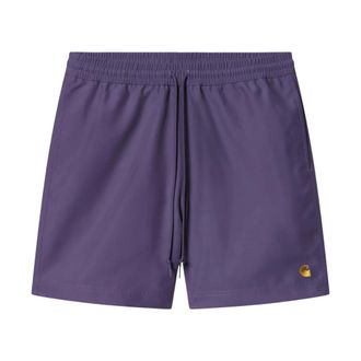 Carhartt Work in Progress Carhartt Wip, Beachwear, male, Purple, Size: S Chase Swim Trunks