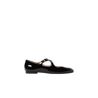 Stuart Weitzman Patent Leather Ballet Flats - female - Stuart Weitzman - Ballerina Shoes - Black - 6 1/2 UK - Shoes