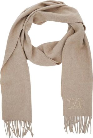 Max Mara Accessoires, Dames, Beige, ONE Size, Kasjmier, Beige Sjaals Wsdalia