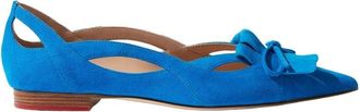 Scarosso Vergeet-mij-nietjes Ballerinas - Dames - Ballerinas - Blauw - 37 1/2 EU - Leer - Schoenen