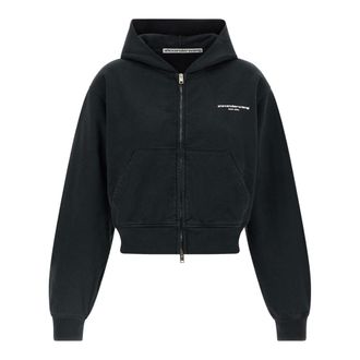 Alexander Wang Sweatshirts - female - Alexander Wang - Zip-throughs - Black - XS - Sweatshirts & Hoodies
