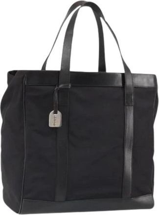 Gucci Pre-owned Nylon Tote Bag - Dames - Vintage Shopper - Zwart - ONE Size - Nylon - Vintage