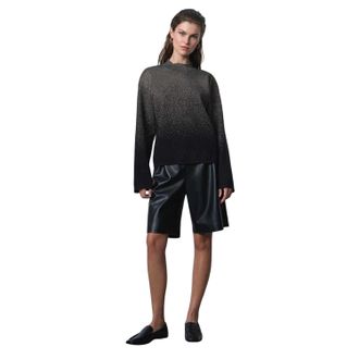 French Connection Kady Ombre-trui voor dames (Zwart)