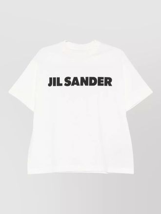 Jil Sander cotton oversized logo t-shirt