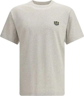 Kenzo Wild Tiger Geborduurd T-shirt - Heren - T-shirts - Grijs - 2XL - Nylon - Tops