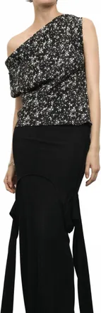 Paris Georgia Christophe Cowl Top In Floral Print