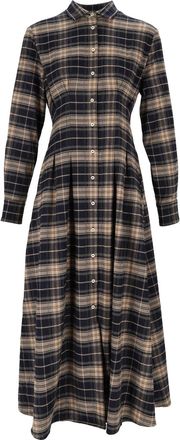 MC2 Saint Barth Alys Tartan Flannel Midi Dress