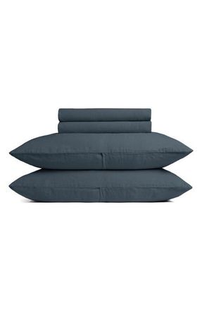 Parachute Linen Sheet Set in Dusk at Nordstrom, Size Queen