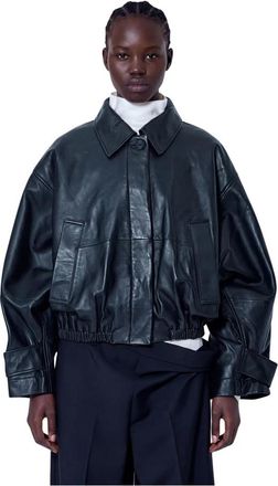 R&oacute;he Leren Blouson Jas - Dames - Bomber jackets - Zwart - S - Leer - Jassen