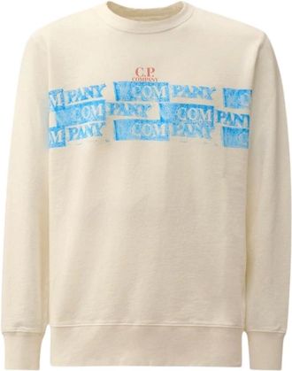 C.P. Company Hombre, Sudaderas, Blanco, Talla: L